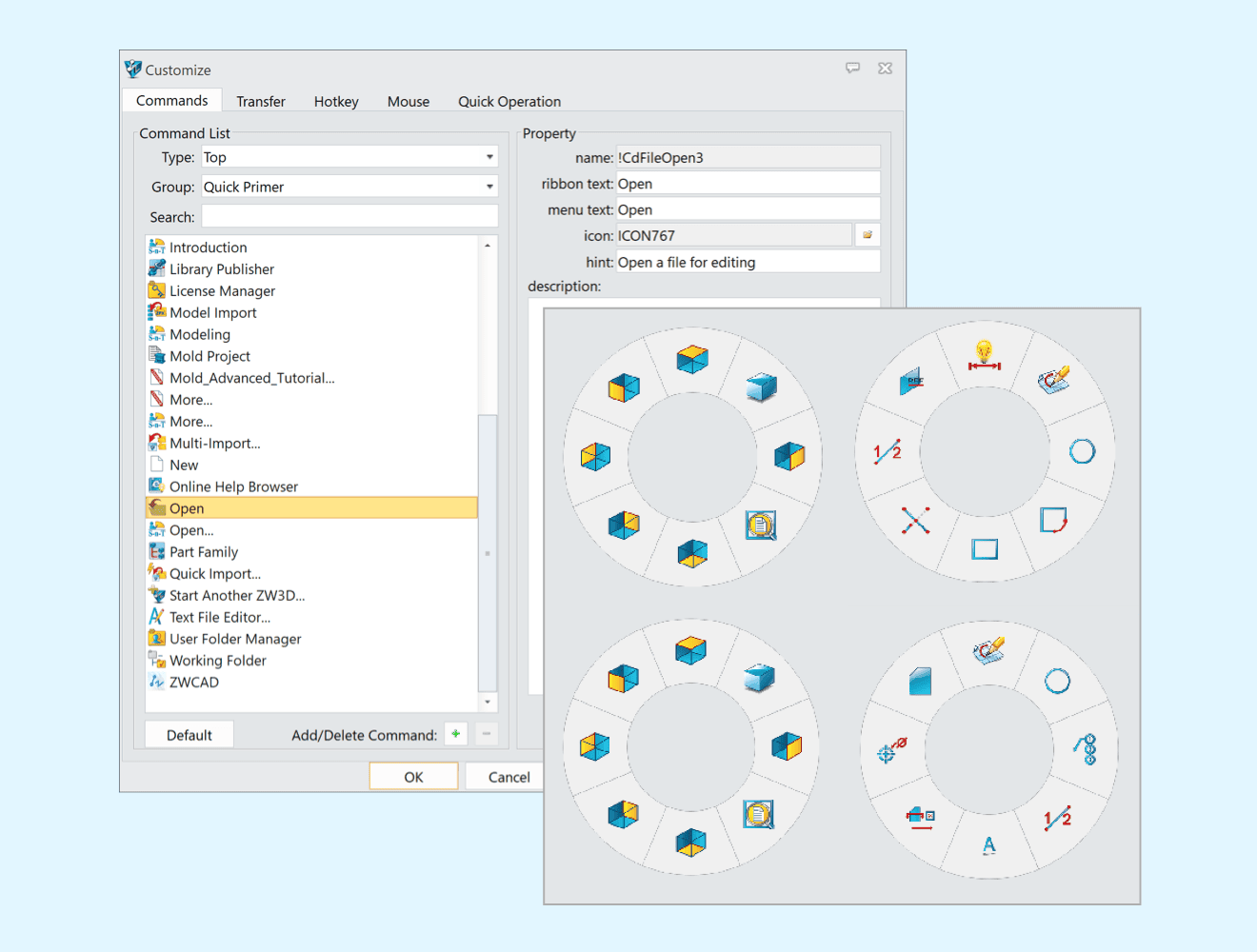 Configuración de ratón y gestos