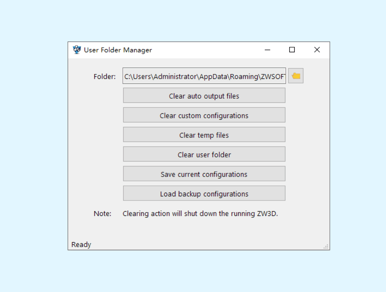 Importación y exportación de la configuración