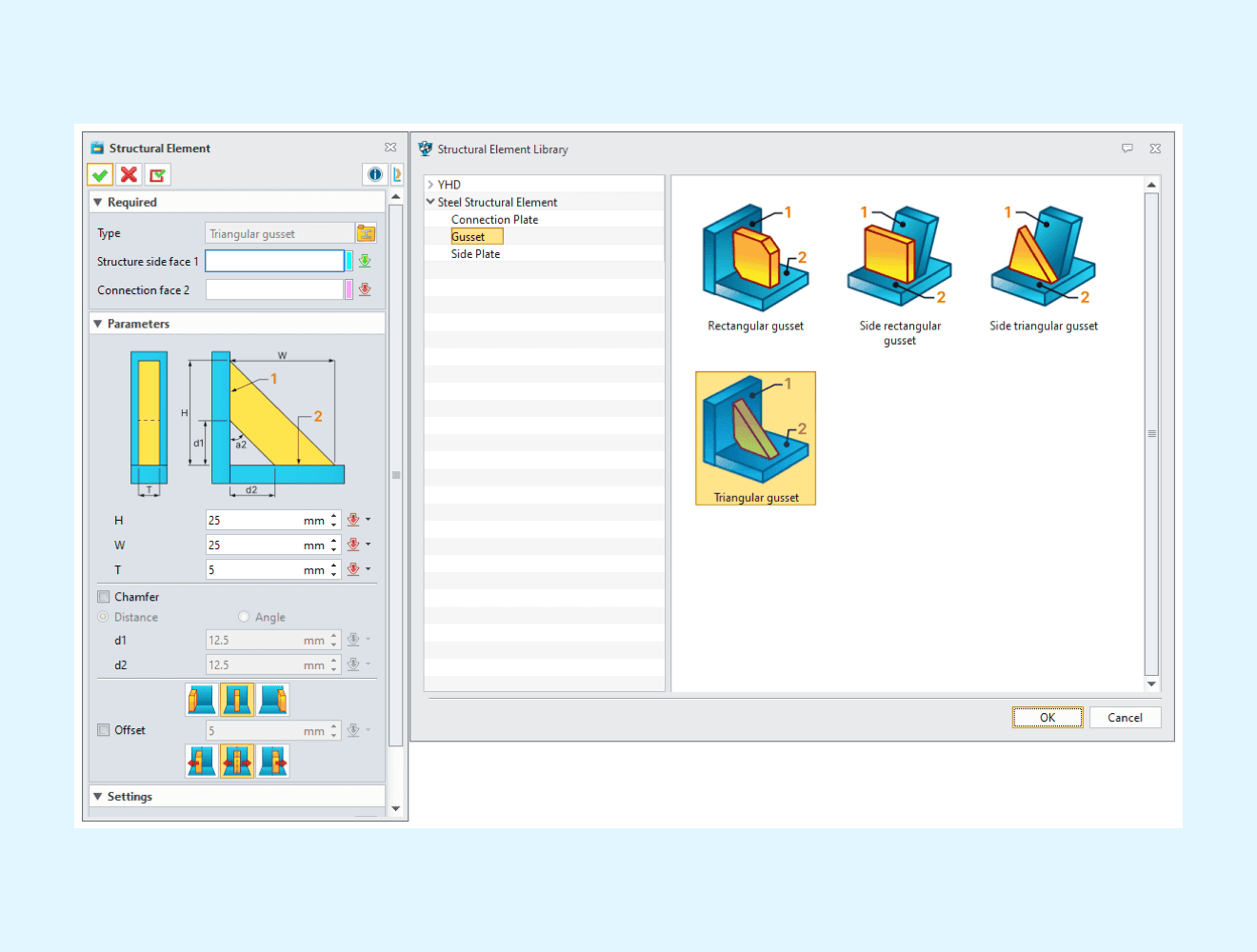 Biblioteca de componentes de estructura