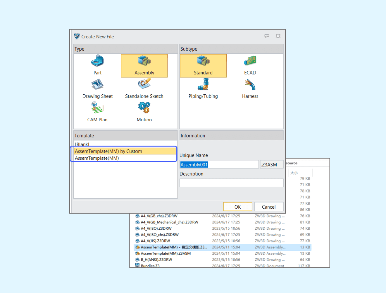 Plantilla de ensamblaje