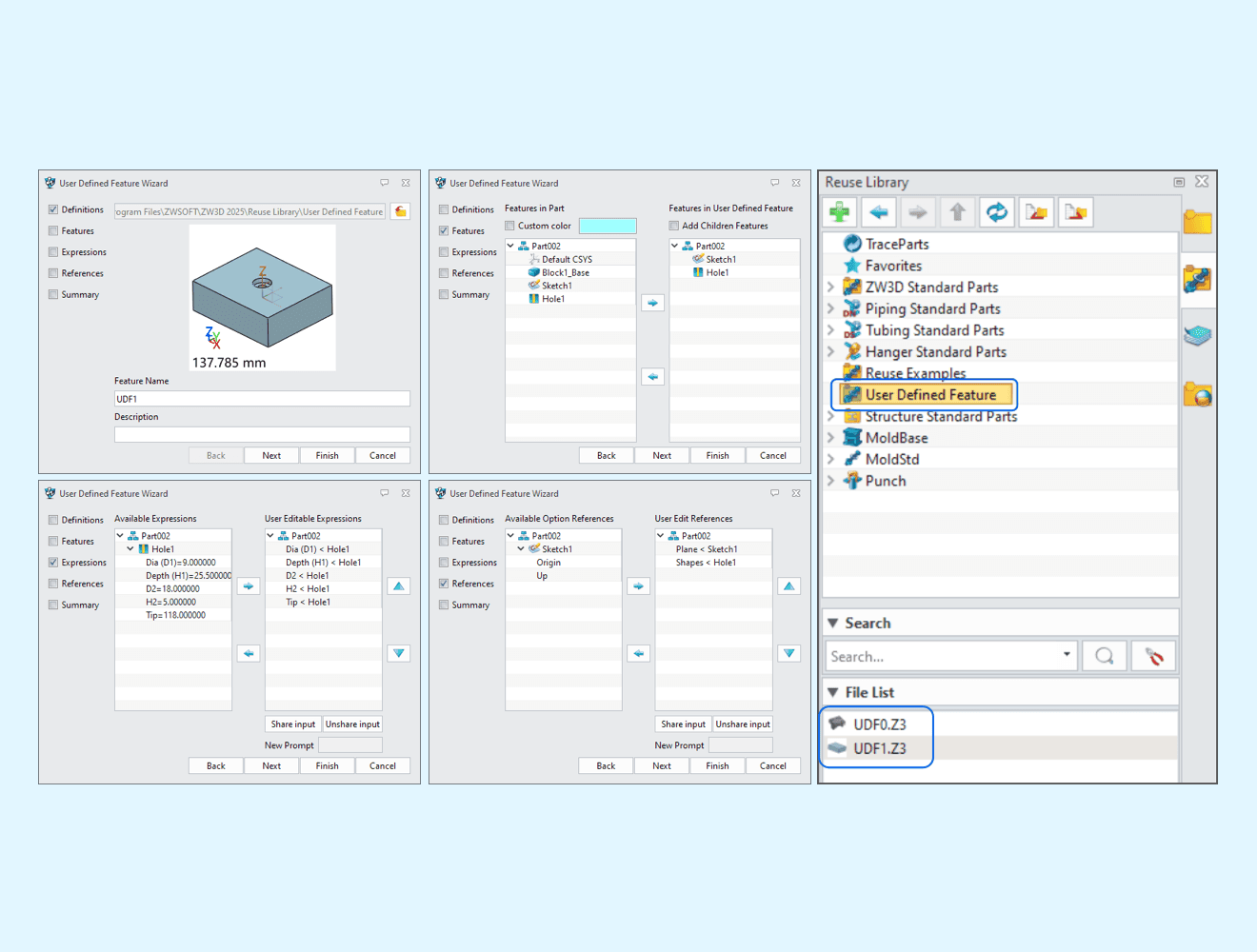 Biblioteca UDF personalizable